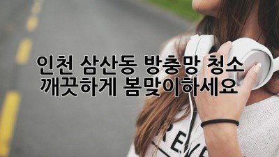 인천 삼산동 방충망 청소, 깨끗하게 봄맞이하세요!